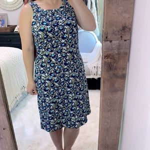 J. McLaughlin size XLarge navy floral shift dress